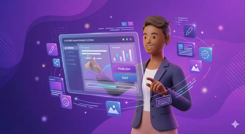 Our solution with easy content management